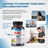 ULTRA HERBS NAC Supplement bottle side view