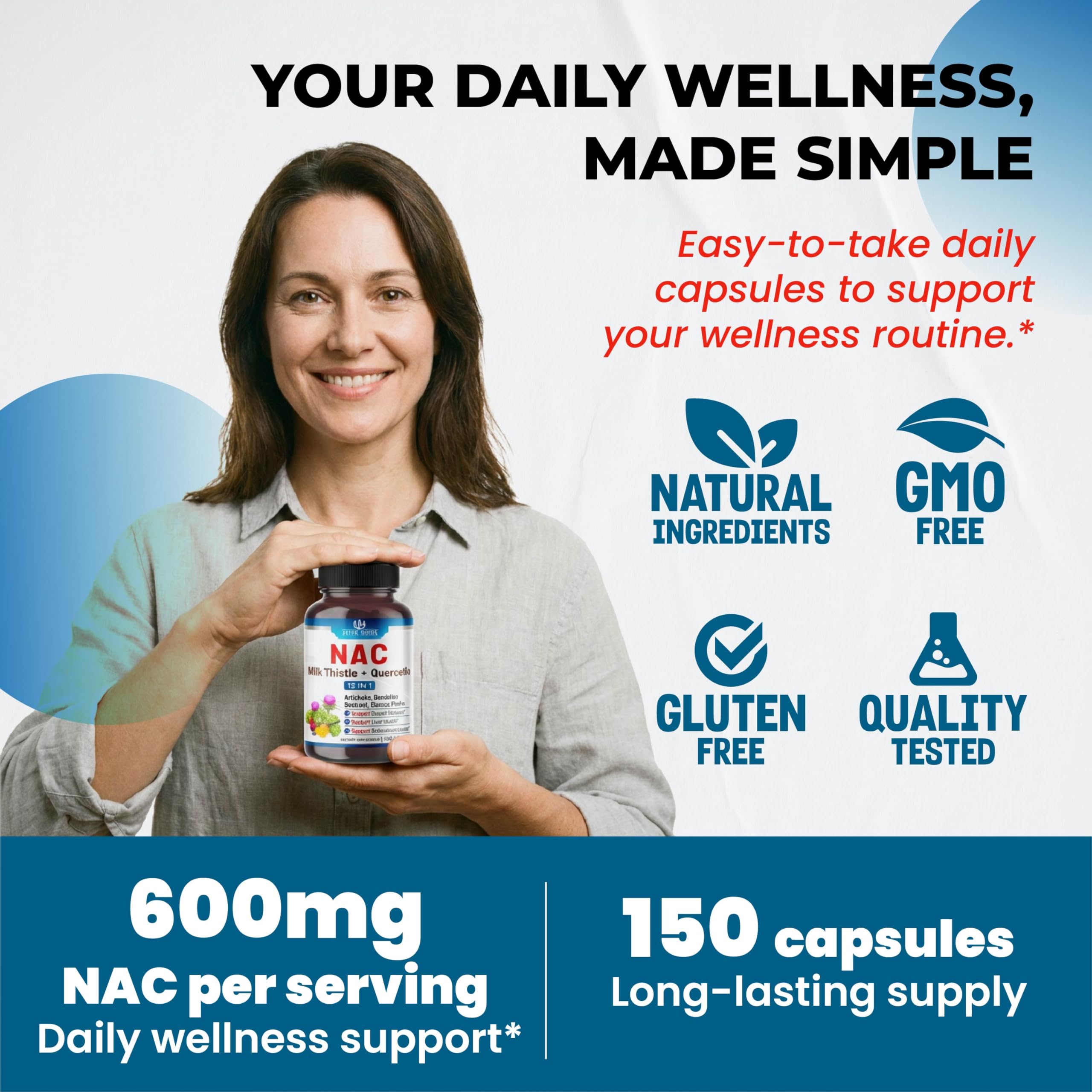 ULTRA HERBS NAC Supplement packaging details
