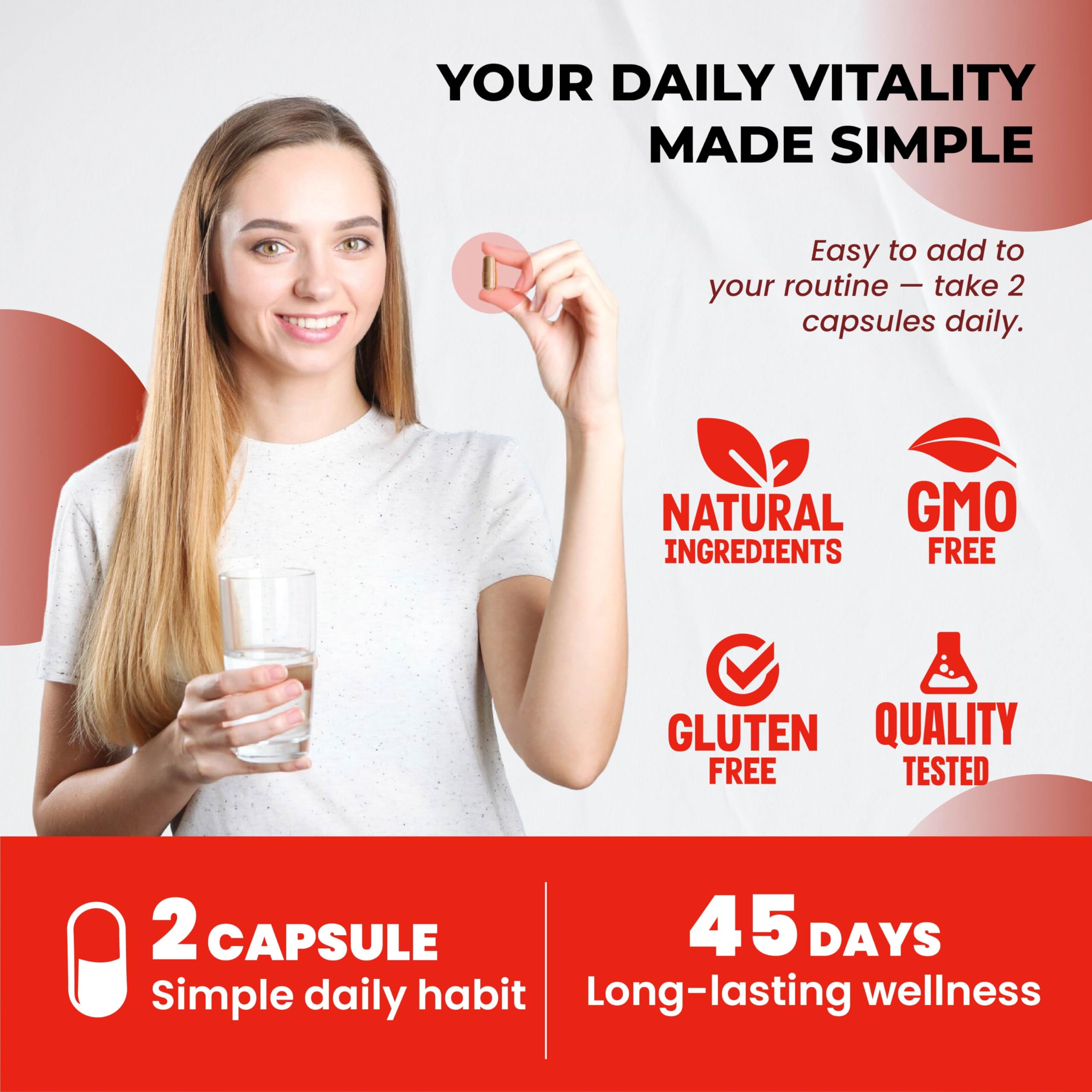 ULTRA HERBS Red Yeast Rice capsules in hand