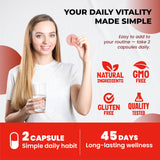 ULTRA HERBS Red Yeast Rice capsules in hand