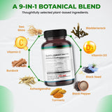 ULTRA HERBS Sea Moss Supplement side view showing ingredients list