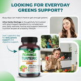 ULTRA HERBS Superfood Greens capsules side view