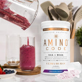 Ultra Human Amino Code BCAAs 440g Sour Candy flavour lifestyle scene