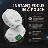 Ultra Pouches packaging with ingredients listed