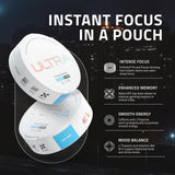 Ultra Pouches Variety Pack back view showing ingredients and usage instructions