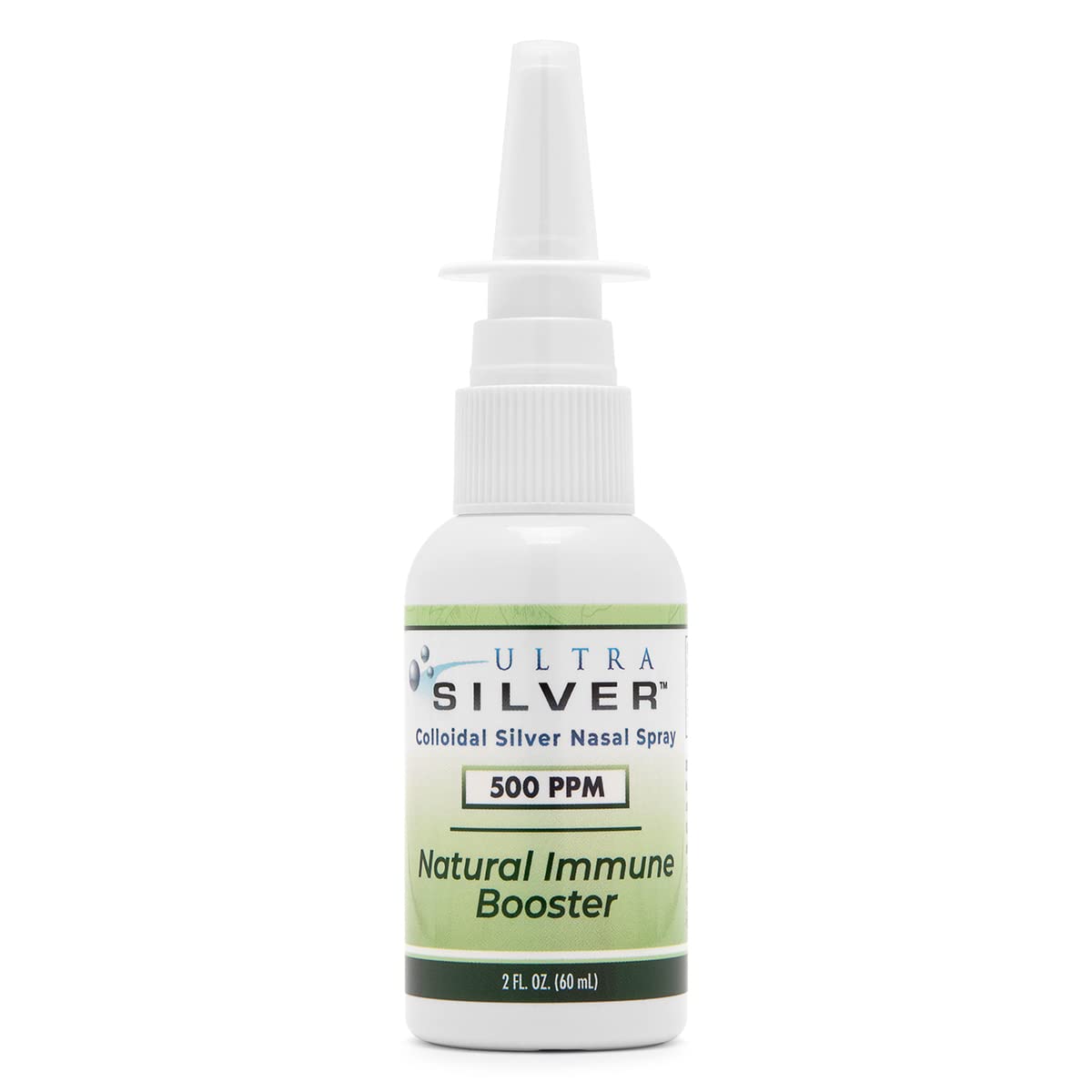 Ultra Silver Colloidal Silver Nasal Spray 2 oz front view