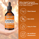 Ultra6 Nutrition Turmeric Liquid Extract bottle side view