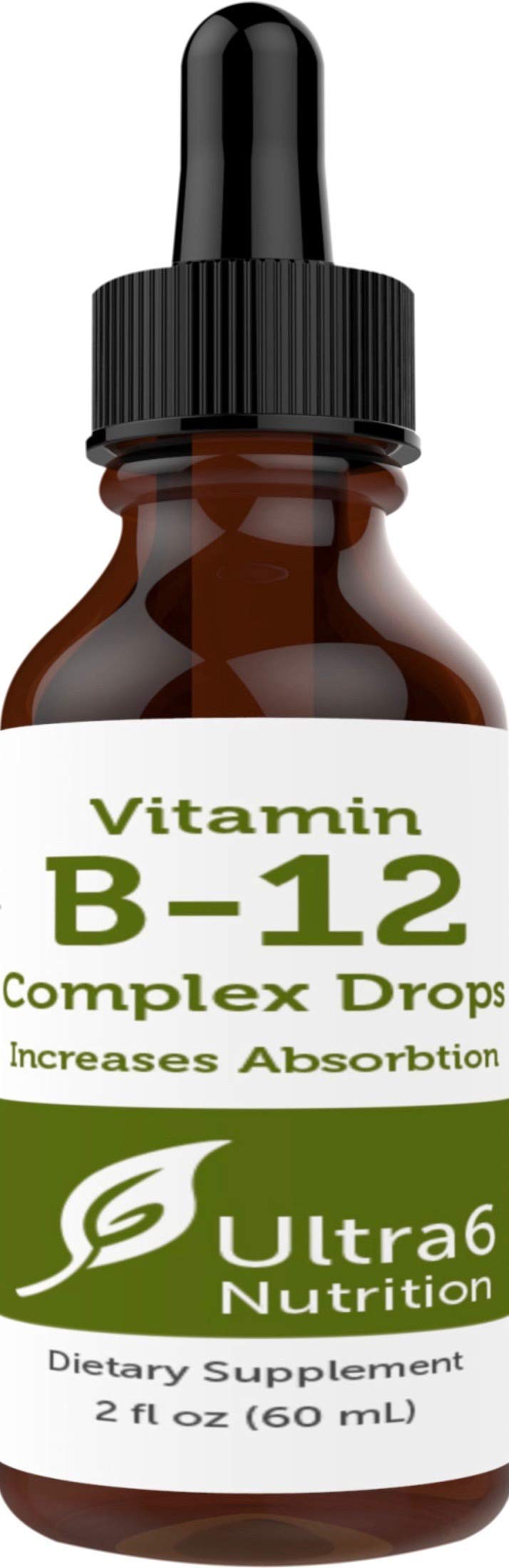 Ultra6 Nutrition Vitamin B12 Liquid Drops front view