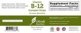 Ultra6 Nutrition Vitamin B12 Liquid Drops with dropper