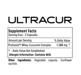 UltraCur Curcumin Supplement 600mg side view of packaging