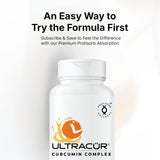 UltraCur Curcumin Supplement bottle with a measuring spoon