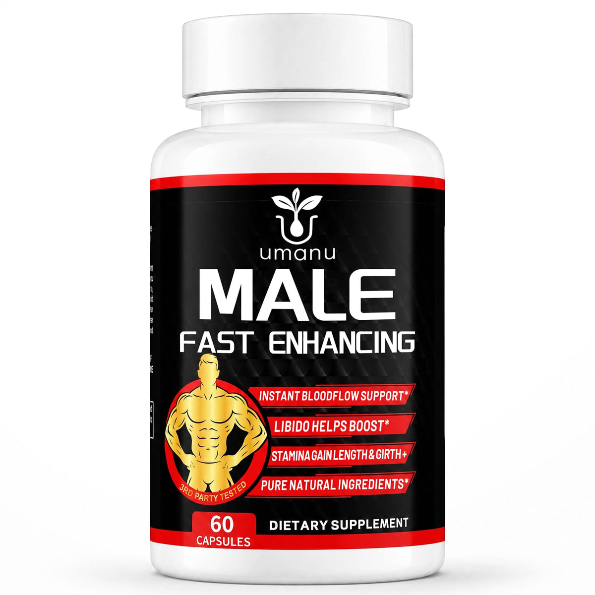 Umanu Daily Supplement 60 capsules front view