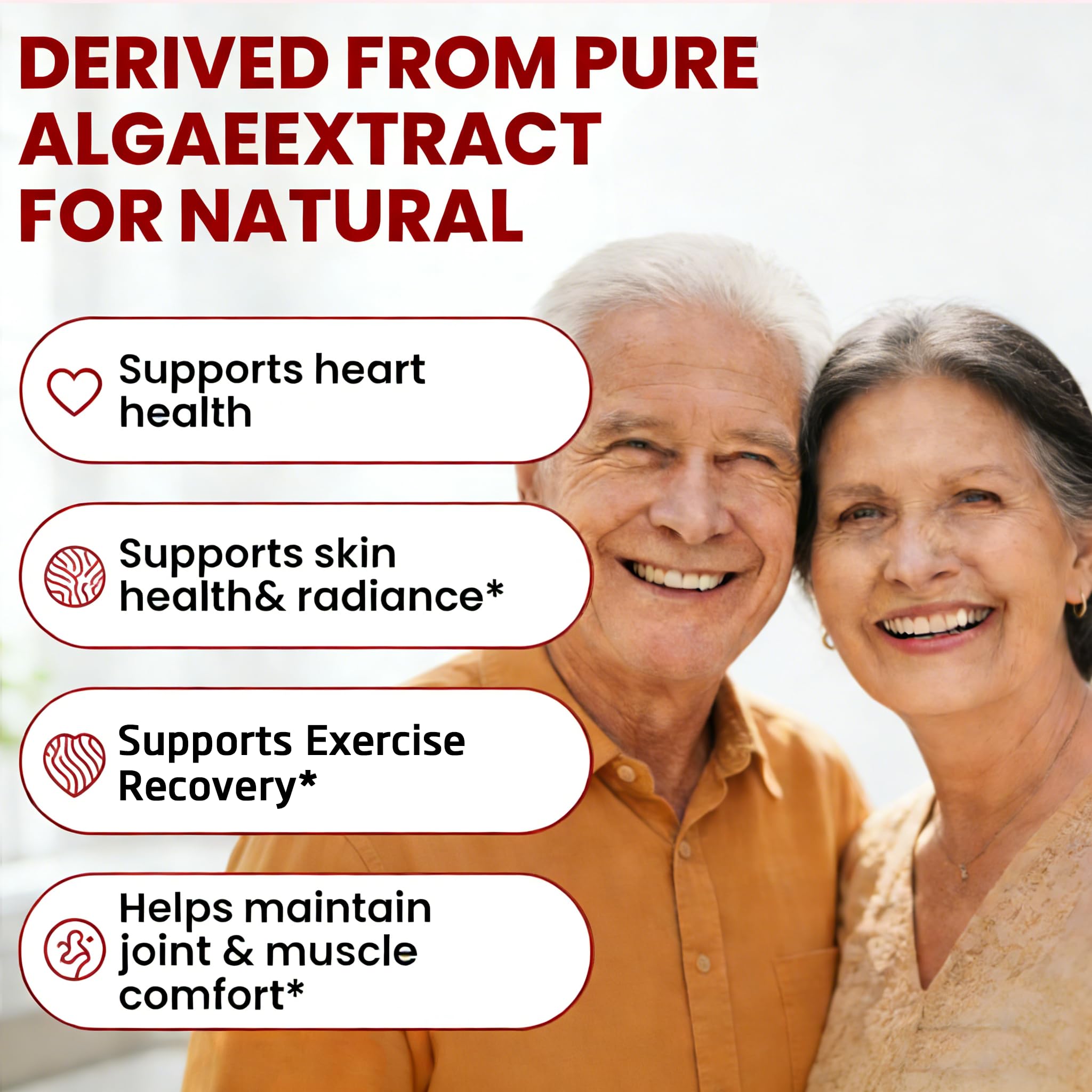 Umizze Astaxanthin Softgels 12mg back of the bottle