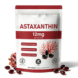 Umizze Astaxanthin Softgels 12mg bottle front view