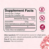 Umizze Astaxanthin Softgels 12mg close-up of softgels
