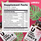 UMZU B-Complex supplement ingredients list