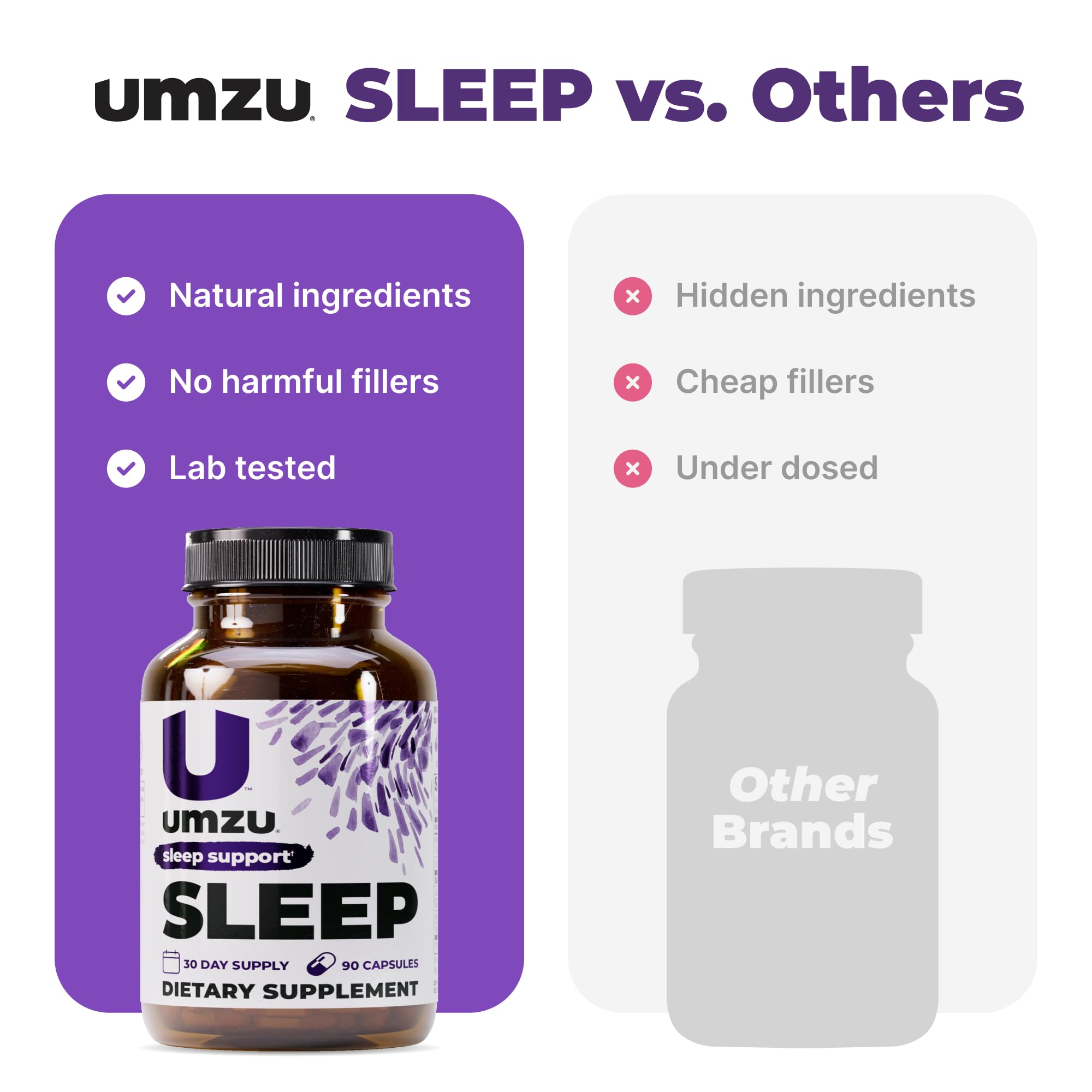 UMZU Capsules in a hand for size comparison