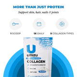 UMZU Collagen Powder ingredients list on packaging