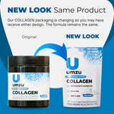 UMZU Collagen Powder lifestyle scene with ingredients