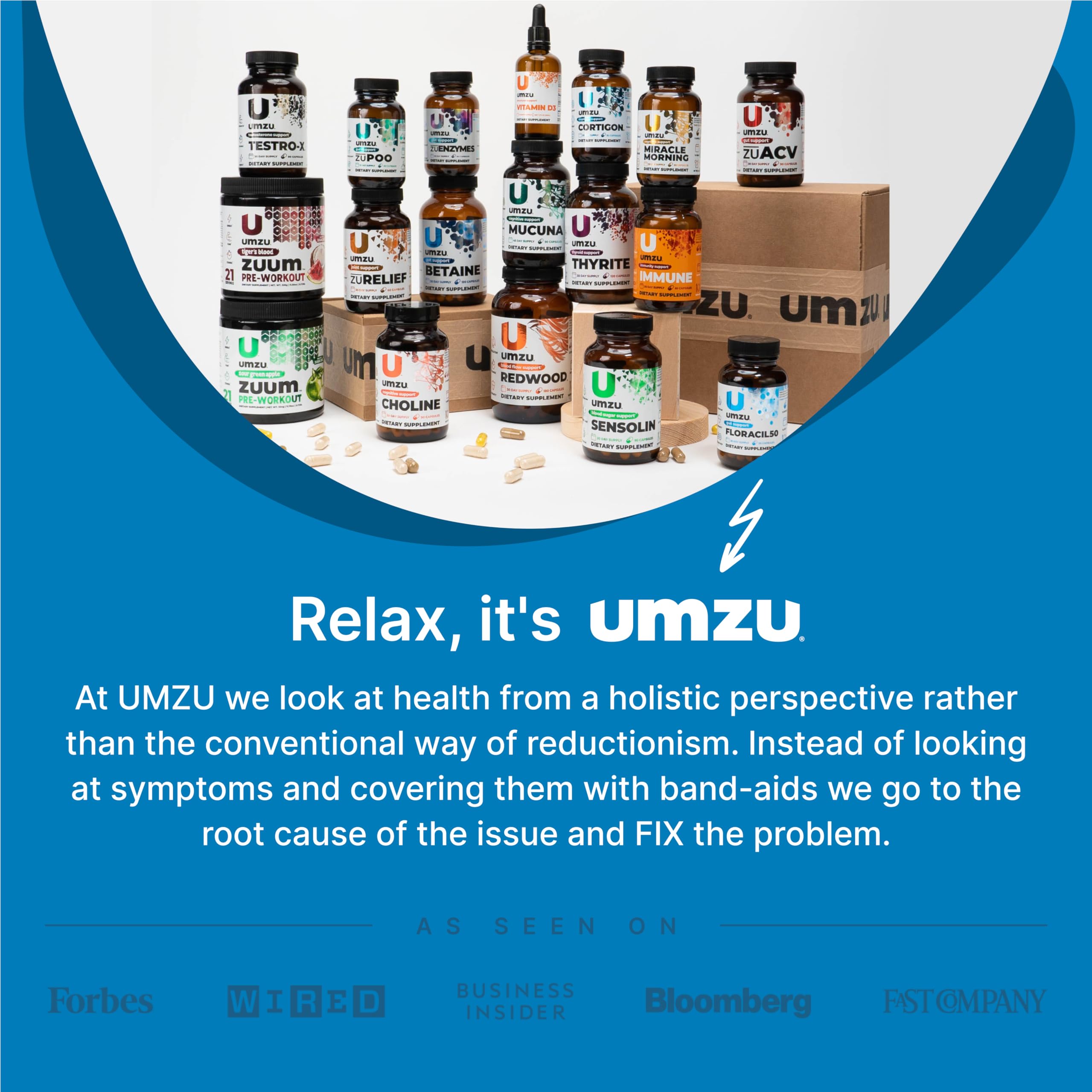 UMZU Collagen Powder mixed in a smoothie