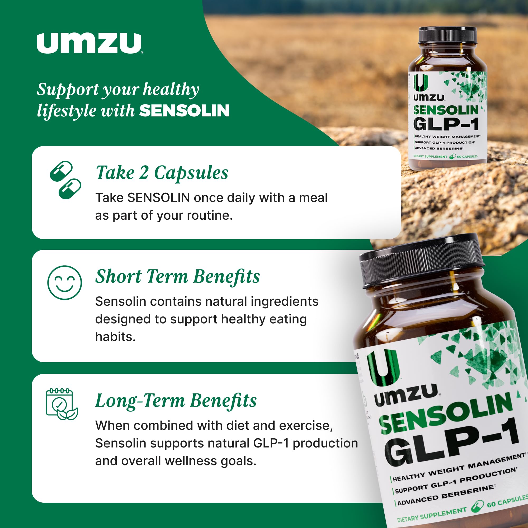 UMZU Daily Wellness Supplement packaging details