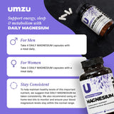 UMZU Magnesium Supplement 349g ingredients list
