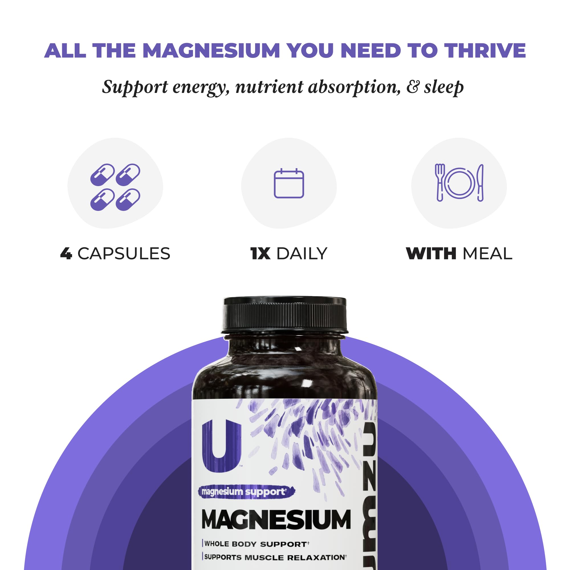 UMZU Magnesium Supplement 349g label close-up