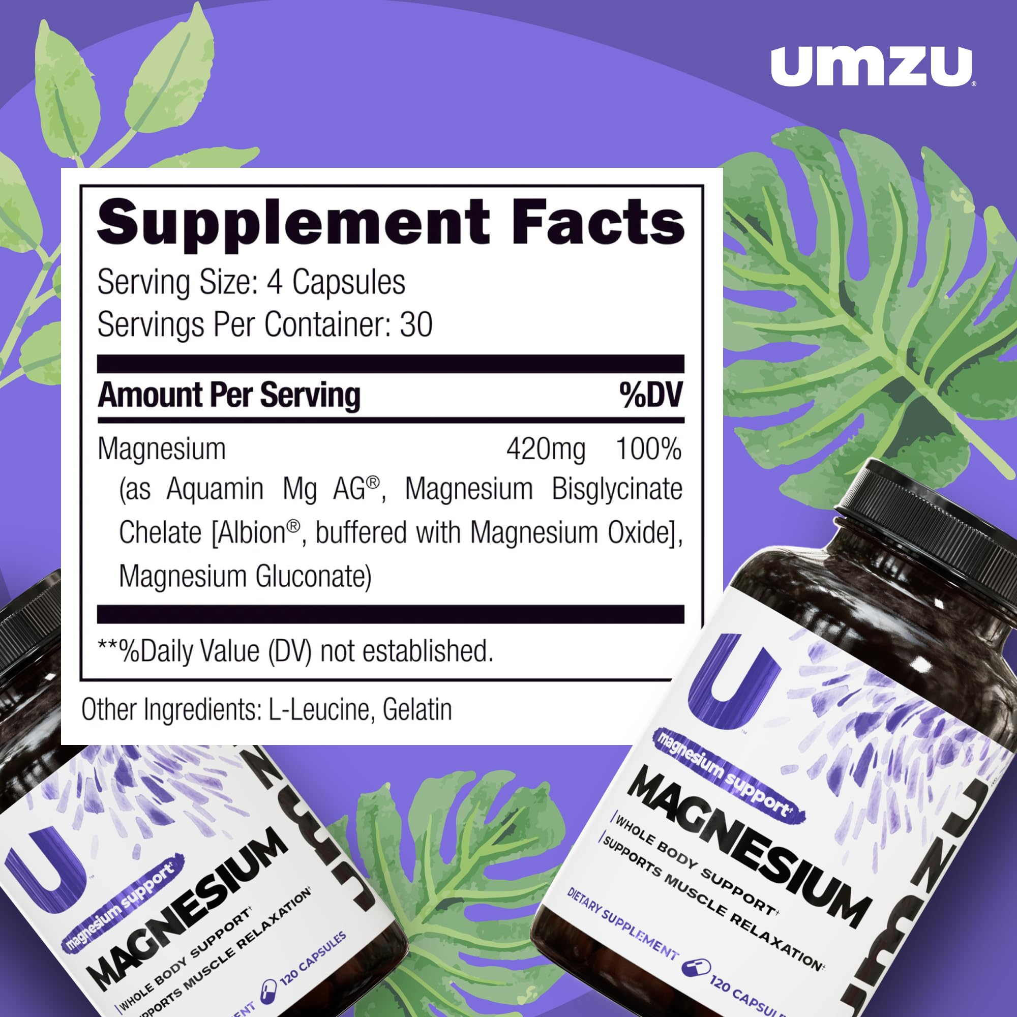 UMZU Magnesium Supplement 349g packaging