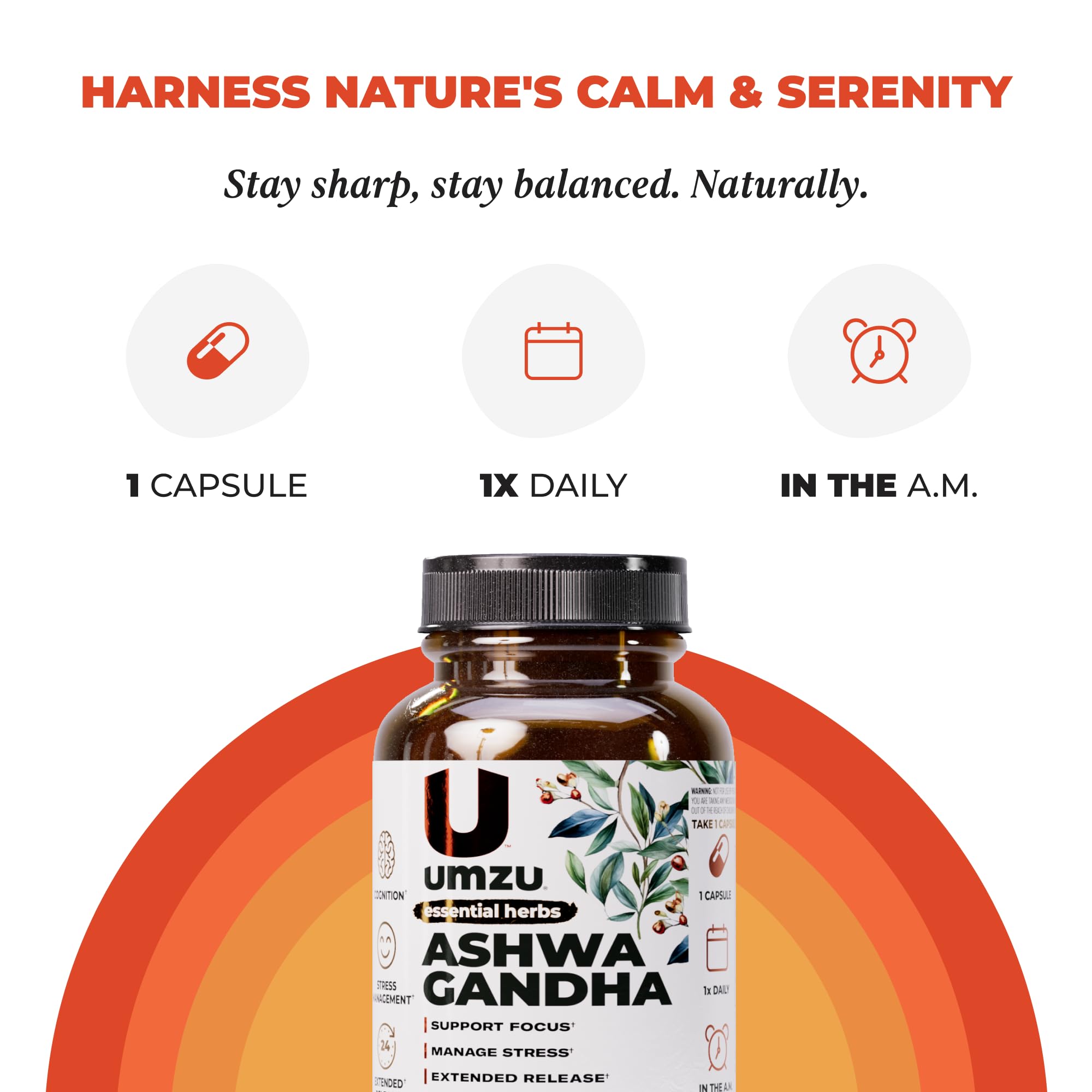 UMZU Prolanza Ashwagandha Root Extract 26g label details