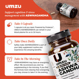 UMZU Prolanza Ashwagandha Root Extract with natural background