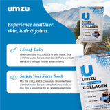 UMZU zuCollagen powder mixed in a smoothie