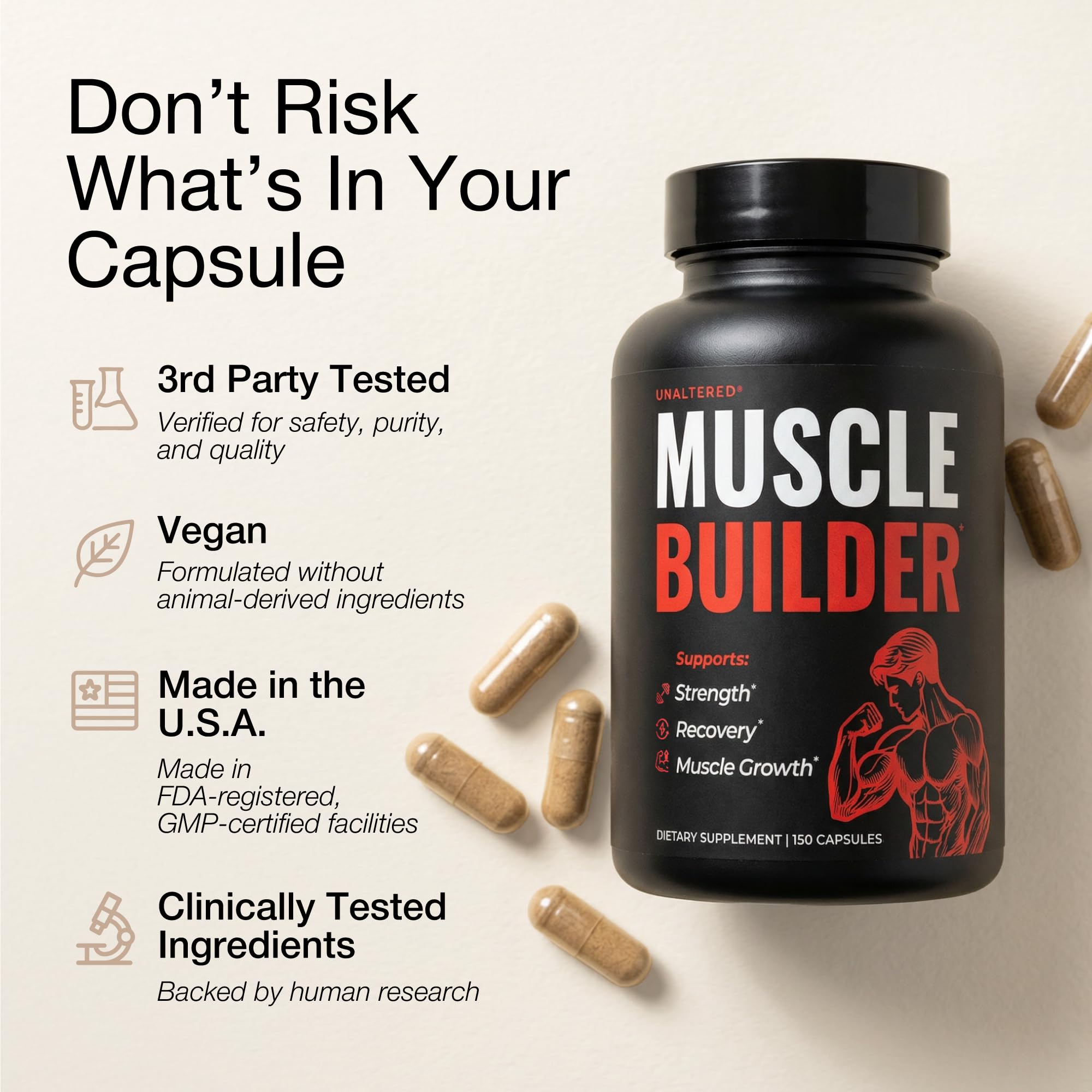 UNALTERED Tribulus Terrestris Supplement ingredients list