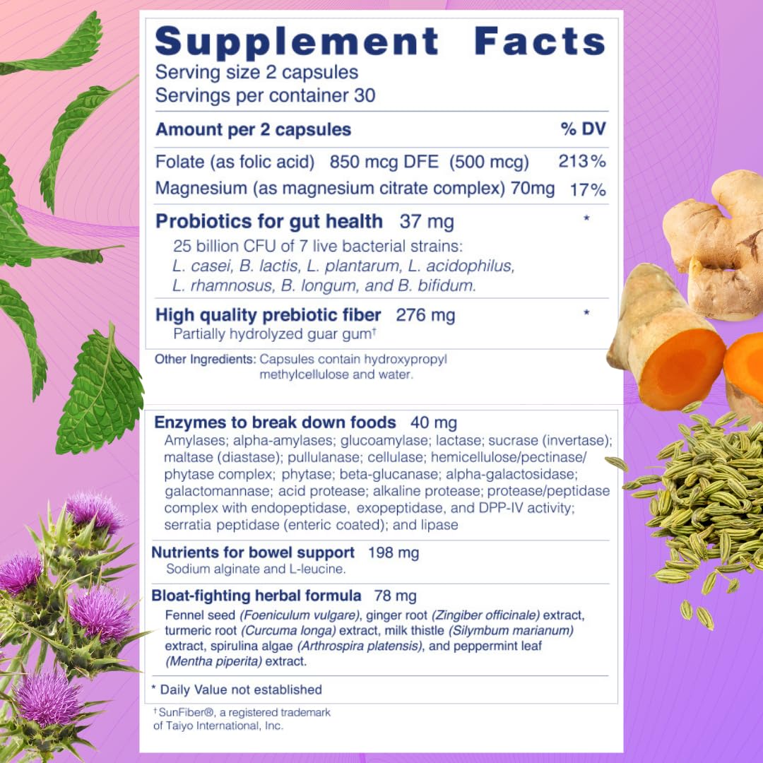 Unbloat Multi-Enzyme Supplement on a kitchen counter