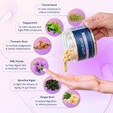 Unbloat Multi-Enzyme Supplement packaging side view