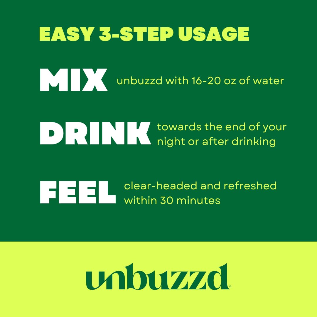 unbuzzd Clear-Eyed Citrus Powder Stick being mixed in water