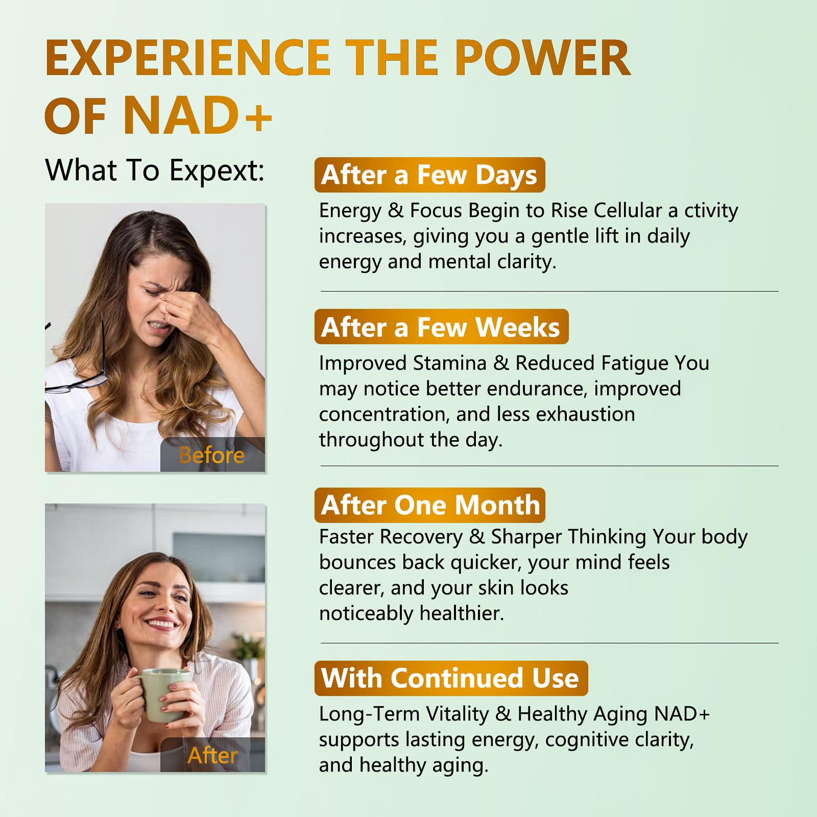 UNcena Liposomal NAD Supplement 1500mg capsules in hand