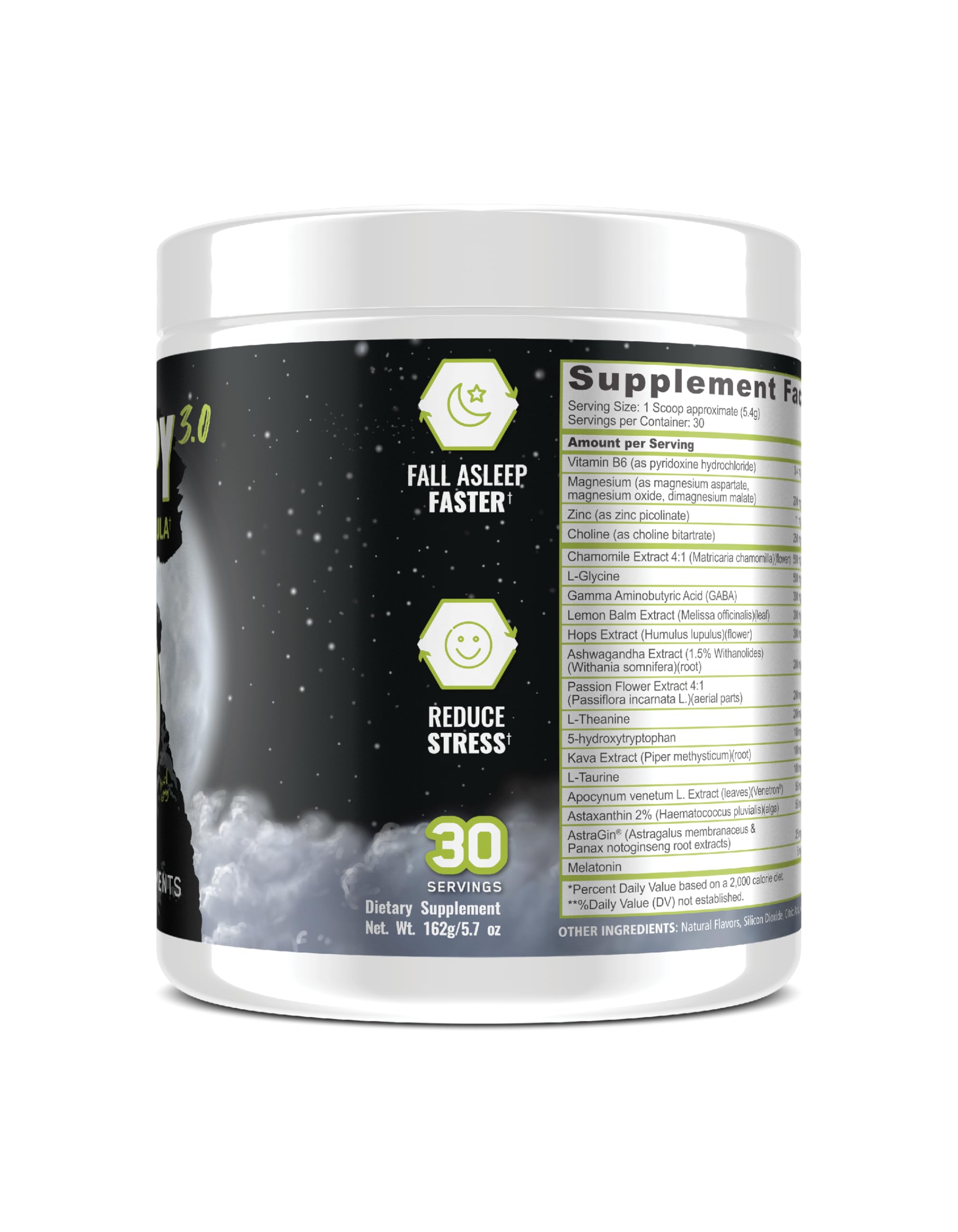 Underground Bio Labs Sleepy 3.0 Natural Sleep Aid with ingredients