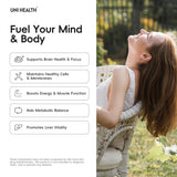 UniHealth Choline Supplement 500mg VitaCholine 60 Capsules back view