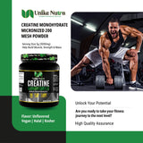 Unike Nutra Micronized Creatine Monohydrate Powder 500g back view