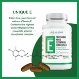 UNIQUE E Vitamin E Mixed Tocopherols soft gel close-up