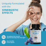 Unique Formula Lutein Supplement 120g with a glass of water
