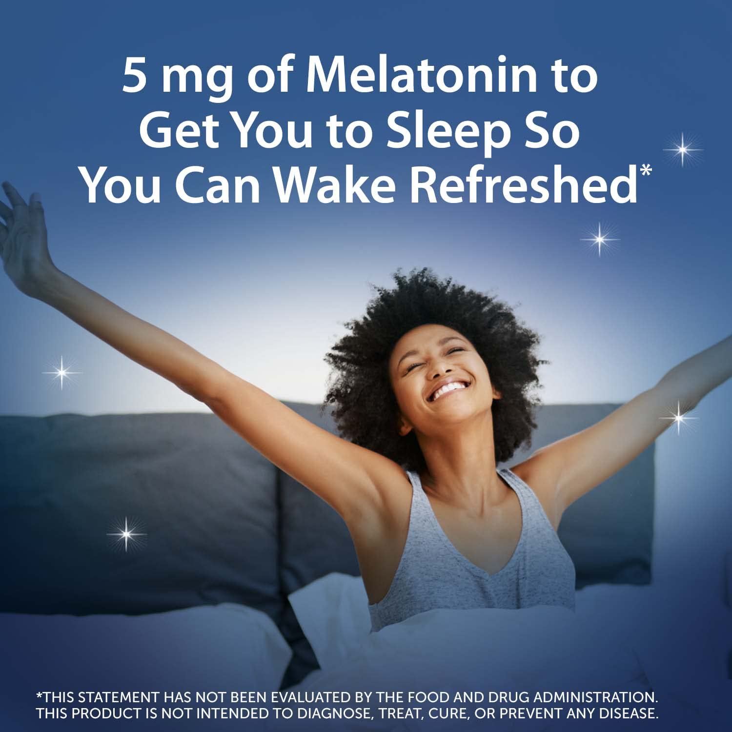 Unisom Simple Slumbers Melatonin Gummies bottle side view