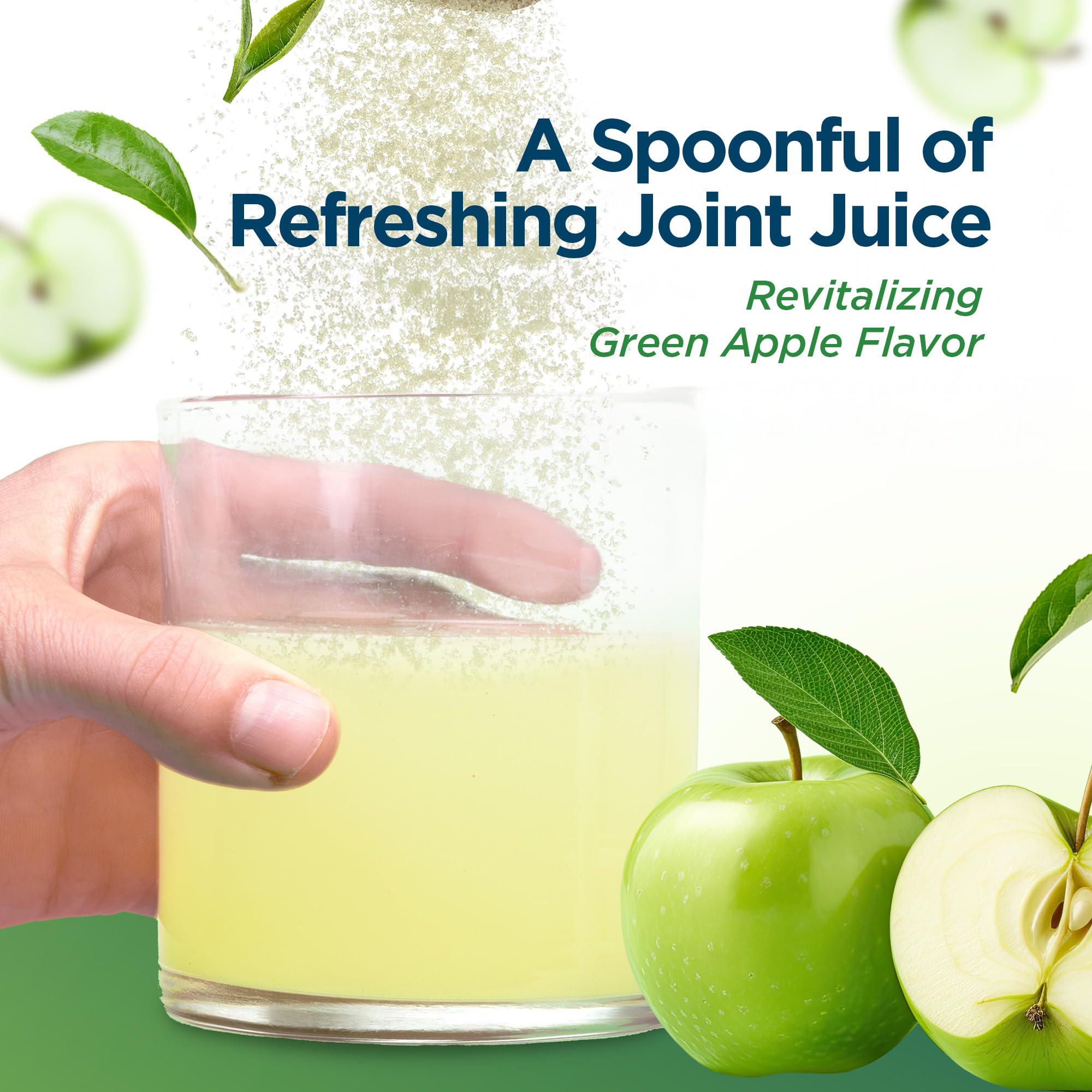 Univera Joint Support Drink Mix scoop showing powder texture