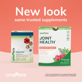 Univera Joint Support Powder stick pack with raspberry design