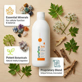 Univera Liquid Potassium Supplement 907g pouring into a glass
