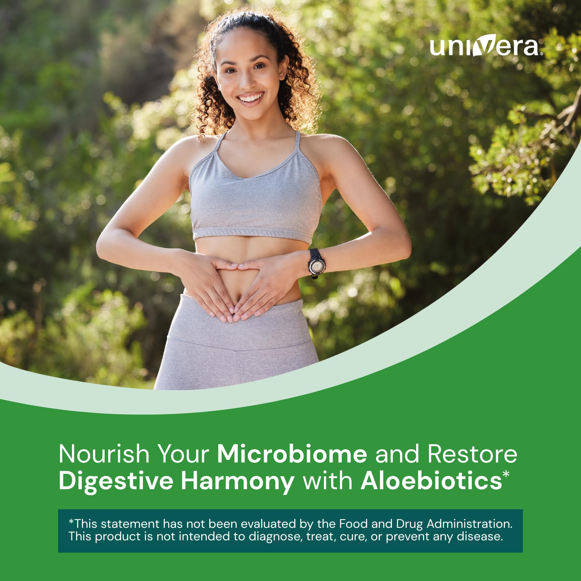 Univera Probiotics & Prebiotics label close-up