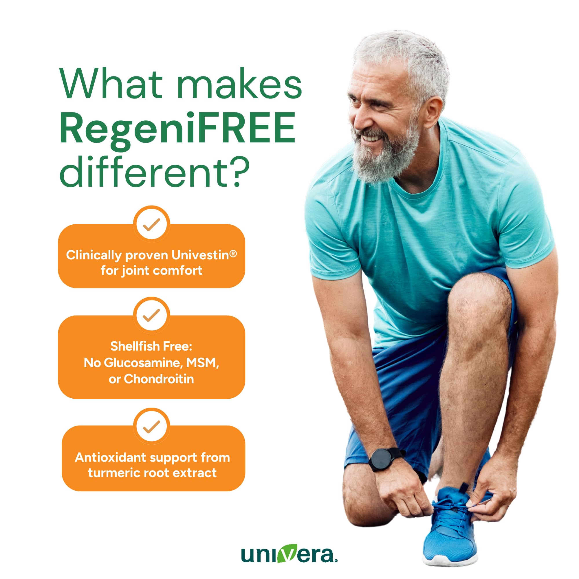 Univera RegeniFREE bottle with label details