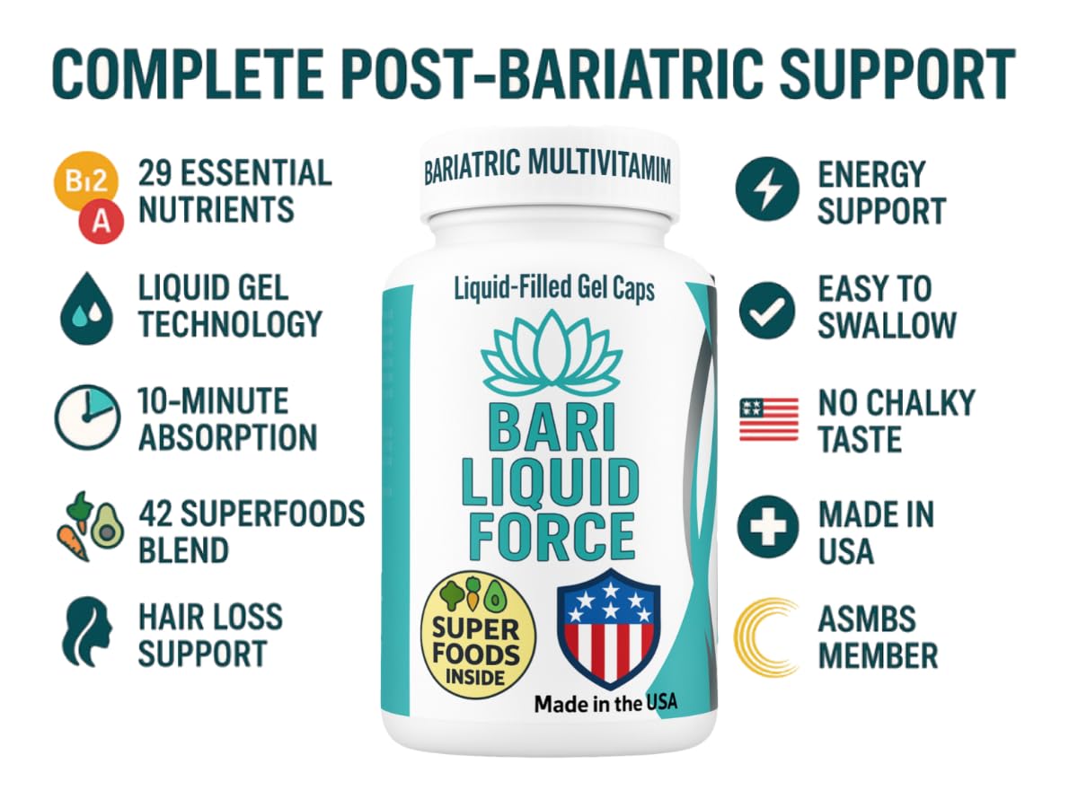 Universal Body Labs Bariatric Multivitamins softgels in hand