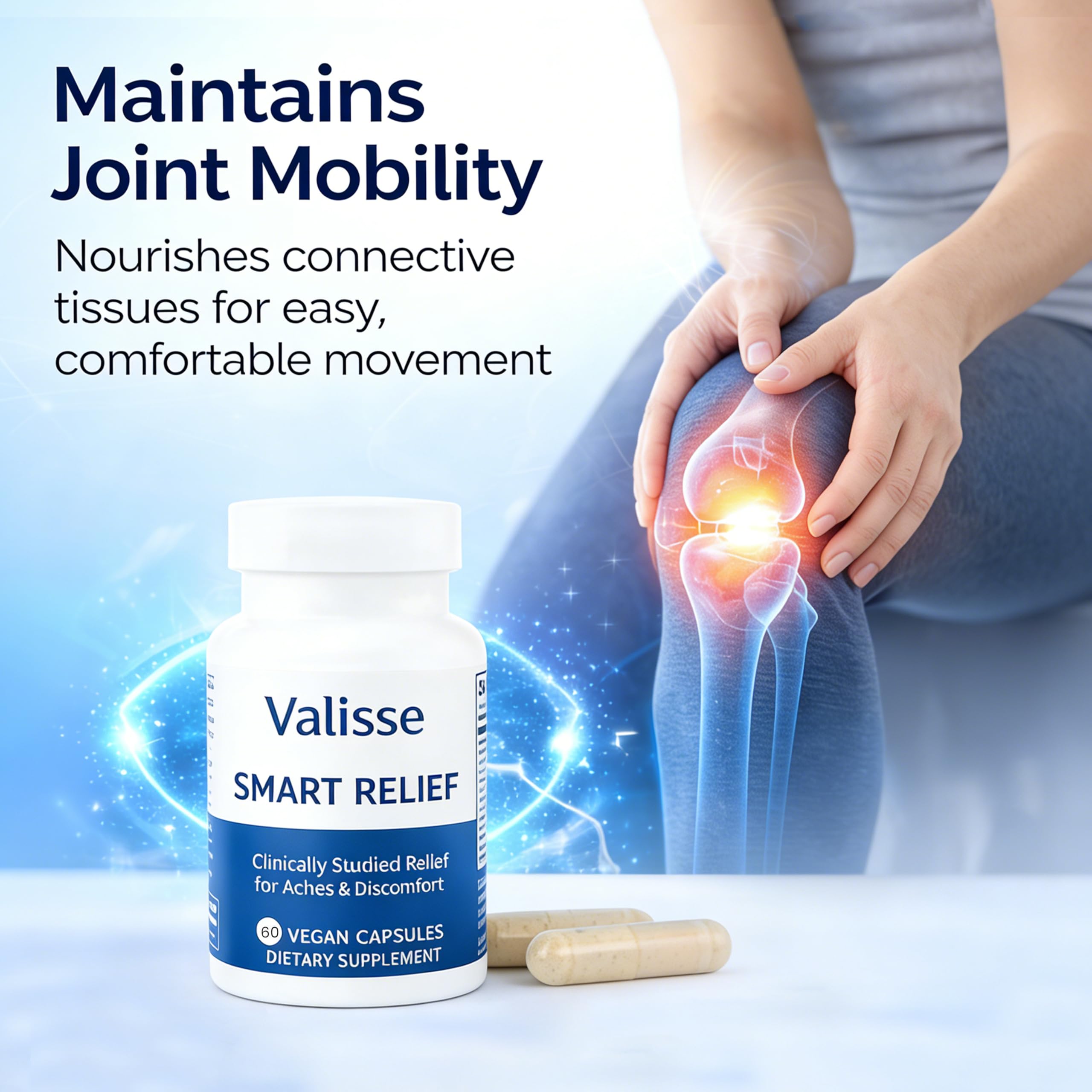 unmute Valisse Smart Relief capsules in hand