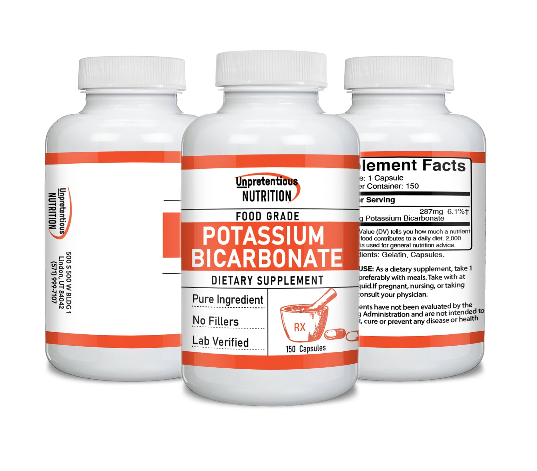 Unpretentious Potassium Bicarbonate Capsules on a wooden table